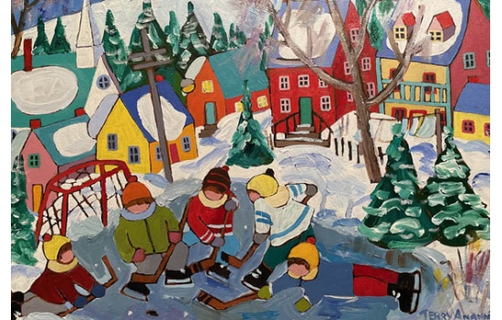 25005-Playing Hockey